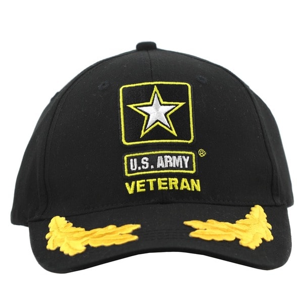 Shop US Army Star Veteran Hat with Scrambled Eggs - Free Shipping On ...