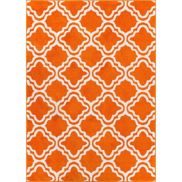 Well Woven Bright Modern Lattice Trellis Geometric Area Rug - 3'3" x 5'