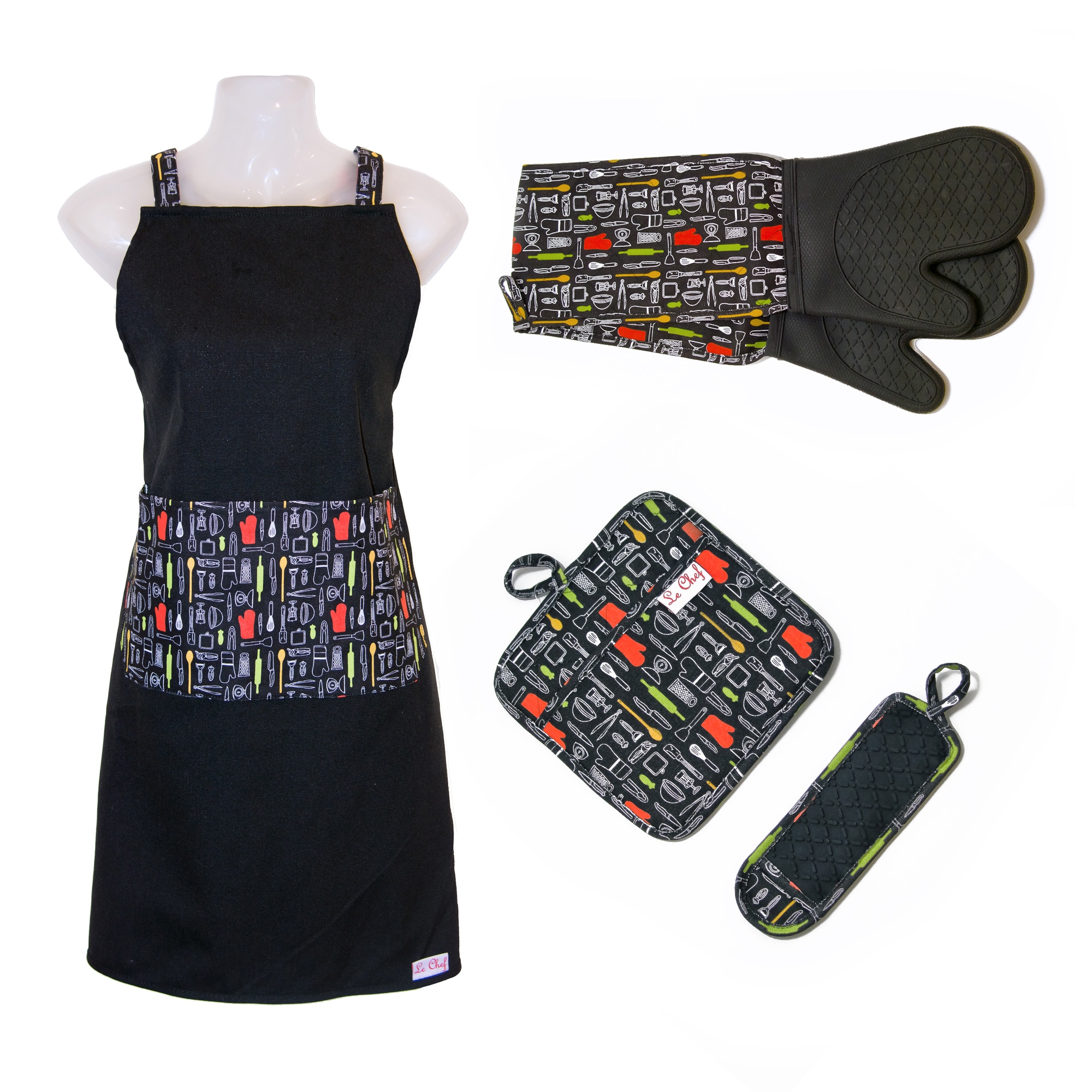 Le Chef 4PC Set In Kitchen Tools Print Diamond