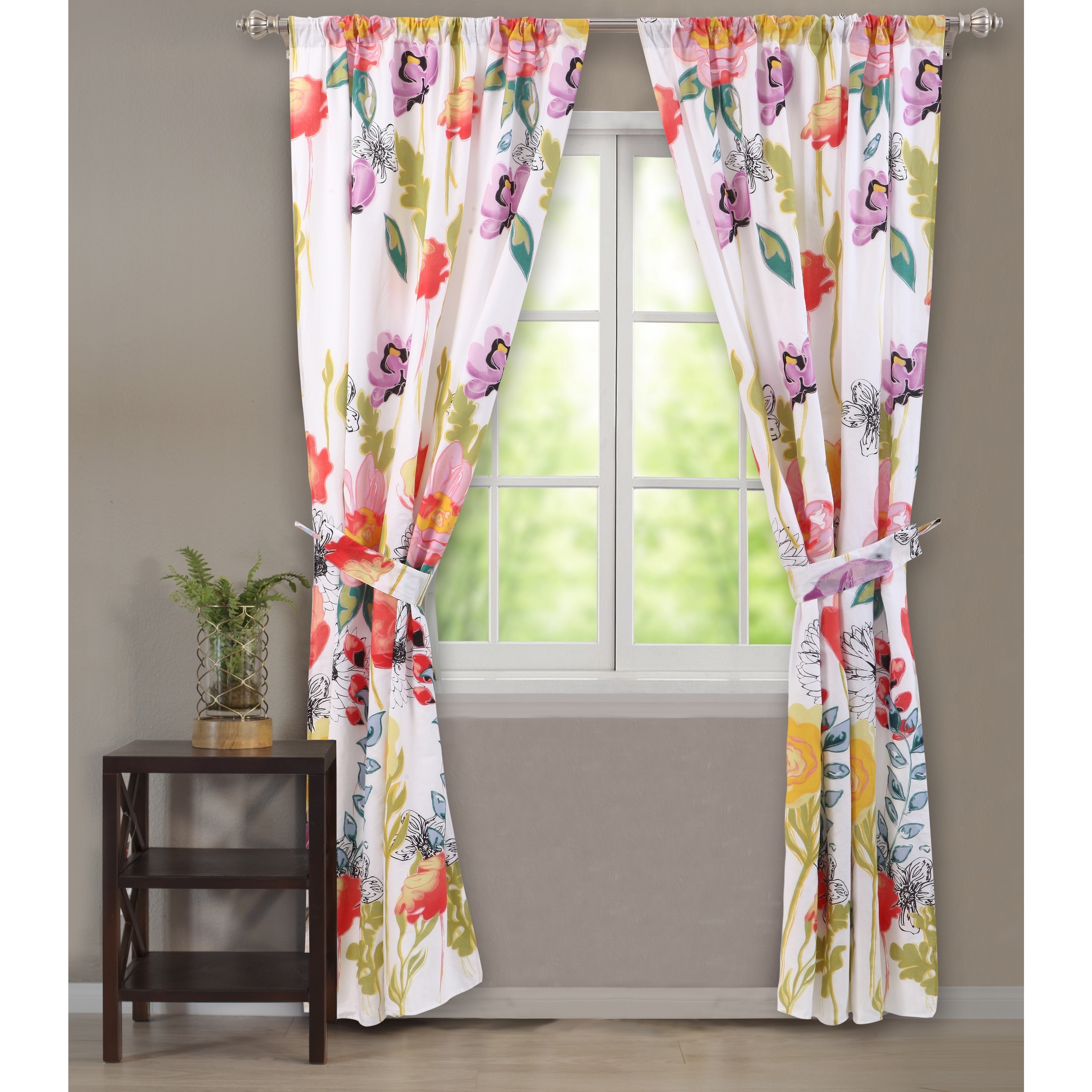 Shop Greenland Home Fashions Watercolor Dreams 63 Inch Curtain