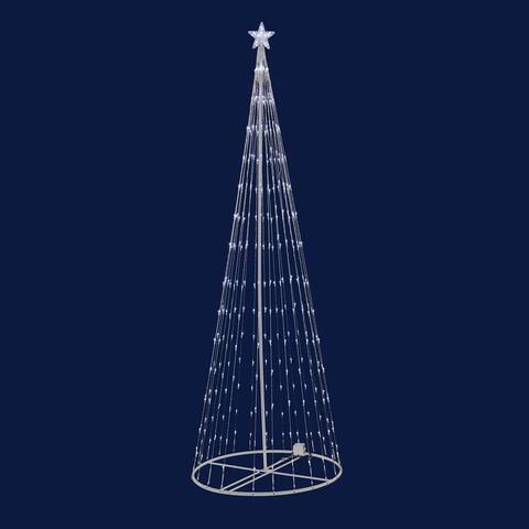 9' Indoor/ Outdoor LED Warm White Light Show Tree