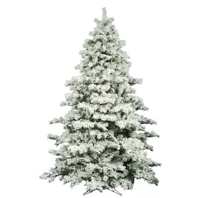 10' Flocked Alaskan Artificial Christmas Tree - Unlit