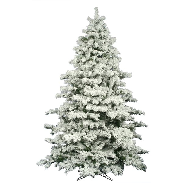10 Flocked Alaskan Artificial Christmas Tree Unlit 10 Flocked Alaskan Artificial Christmas Tree Unlit
