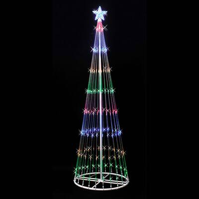 LED 152 Multi Light Show Tree 4' x 24"