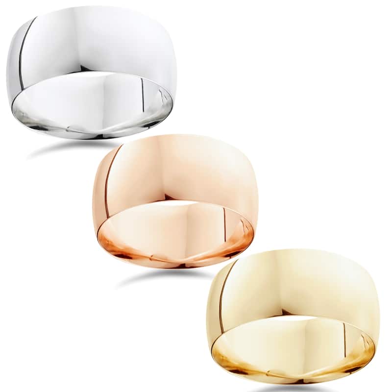 14k Gold 10mm Plain Wedding Band