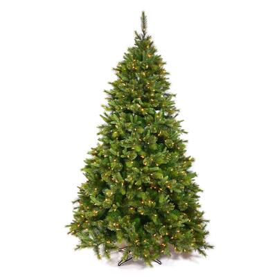 3' x 29" Cashmere Pine Tree with100 Multi-Colored LED Lights - 3 Foot