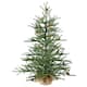 Carmel Pine 30-inch Artificial Christmas Tree with Cones and Burlap Base