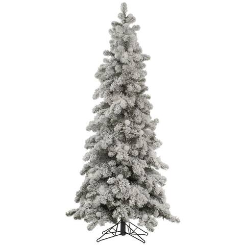 7' x 40" Flocked Kodiak Spruce Tree with 1333 Tips