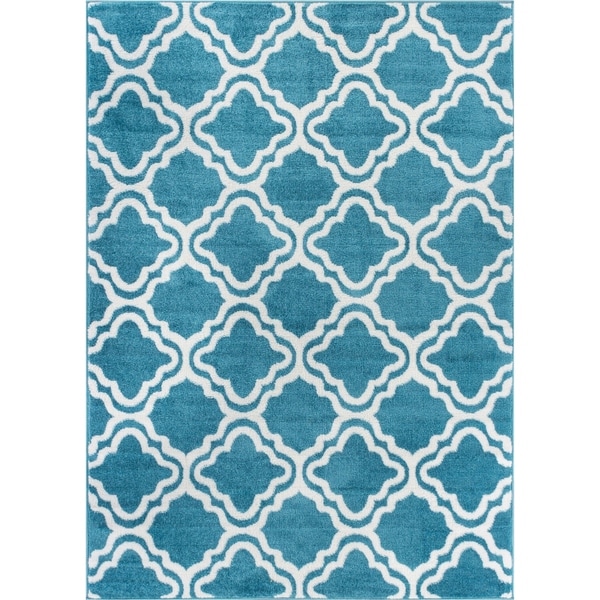 Well Woven Bright Modern Lattice Trellis Geometric Area Rug 5 Well Woven Bright Modern Lattice Trellis Geometric Area Rug