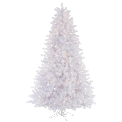 6.5' x 49" Crystal White Tree with 550 Clear Dura-Lit Lights
