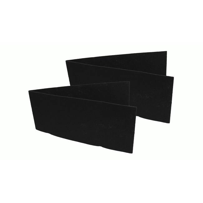 Pre-cut Filter Queen Carbon Filters Fit Room Air Cleaners (Set of 2) - Black