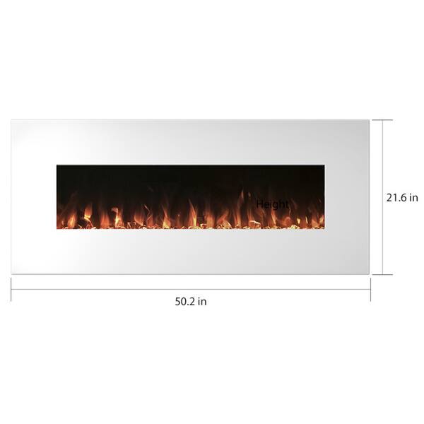 Shop Electric Fireplace Wall Mounted Color Changing Led Flame