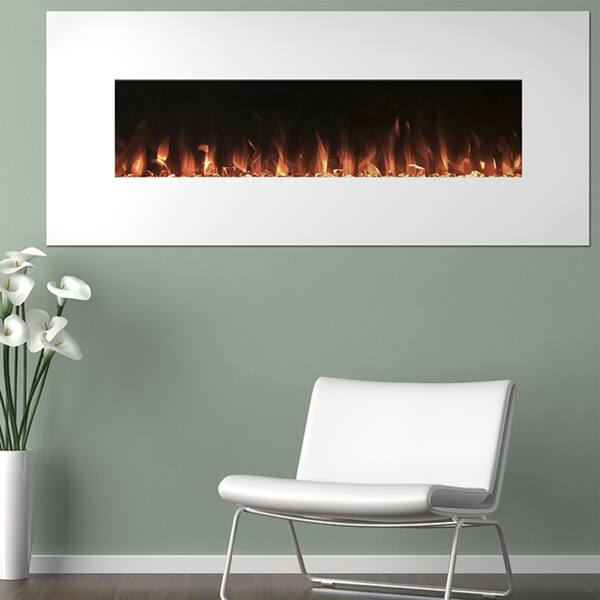 Shop Electric Fireplace Wall Mounted Color Changing Led Flame