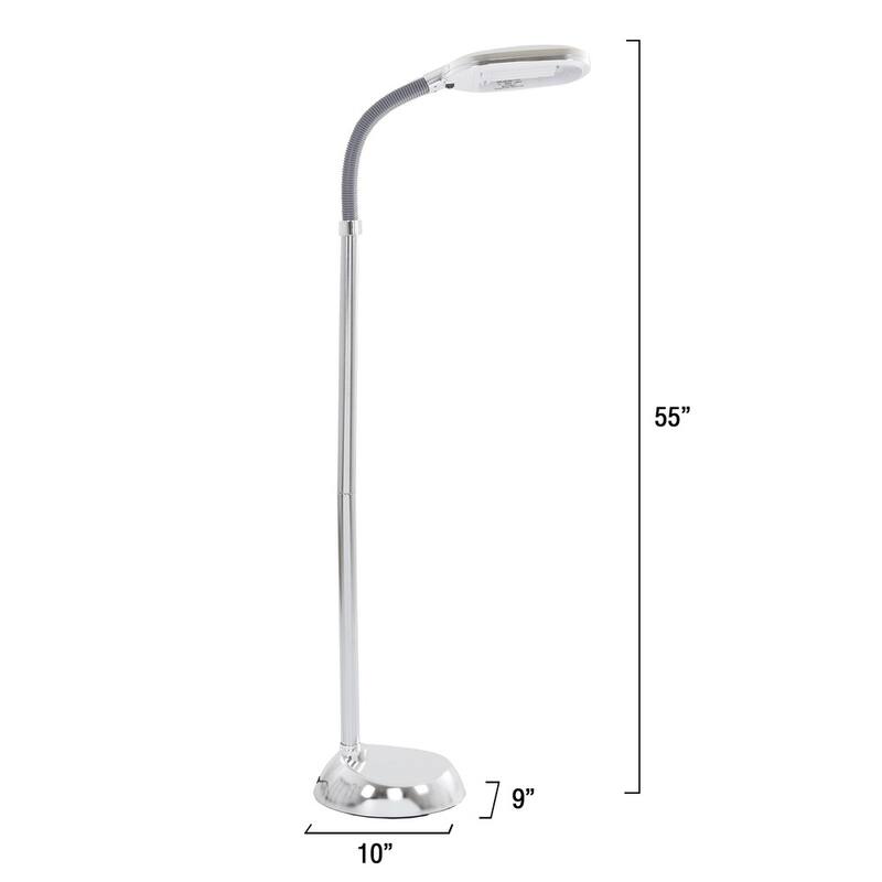 Natural Full Spectrum Sunlight Reading Floor Lamp by Windsor Home (5 Ft)