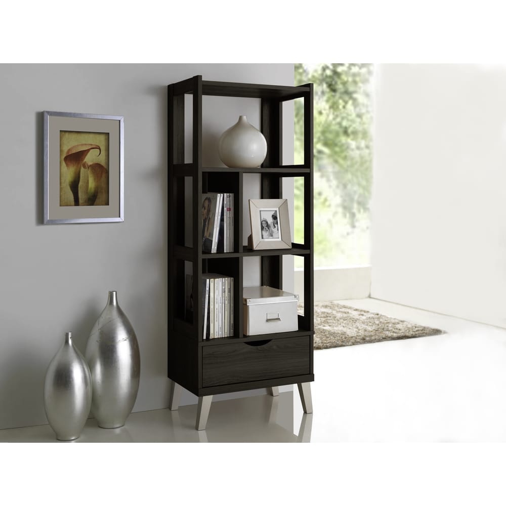 Shop Baxton Studio Janne Modern and Contemporary Dark Brown Finished 8-Cube  Multipurpose Storage Shelf, Bedroom Organization