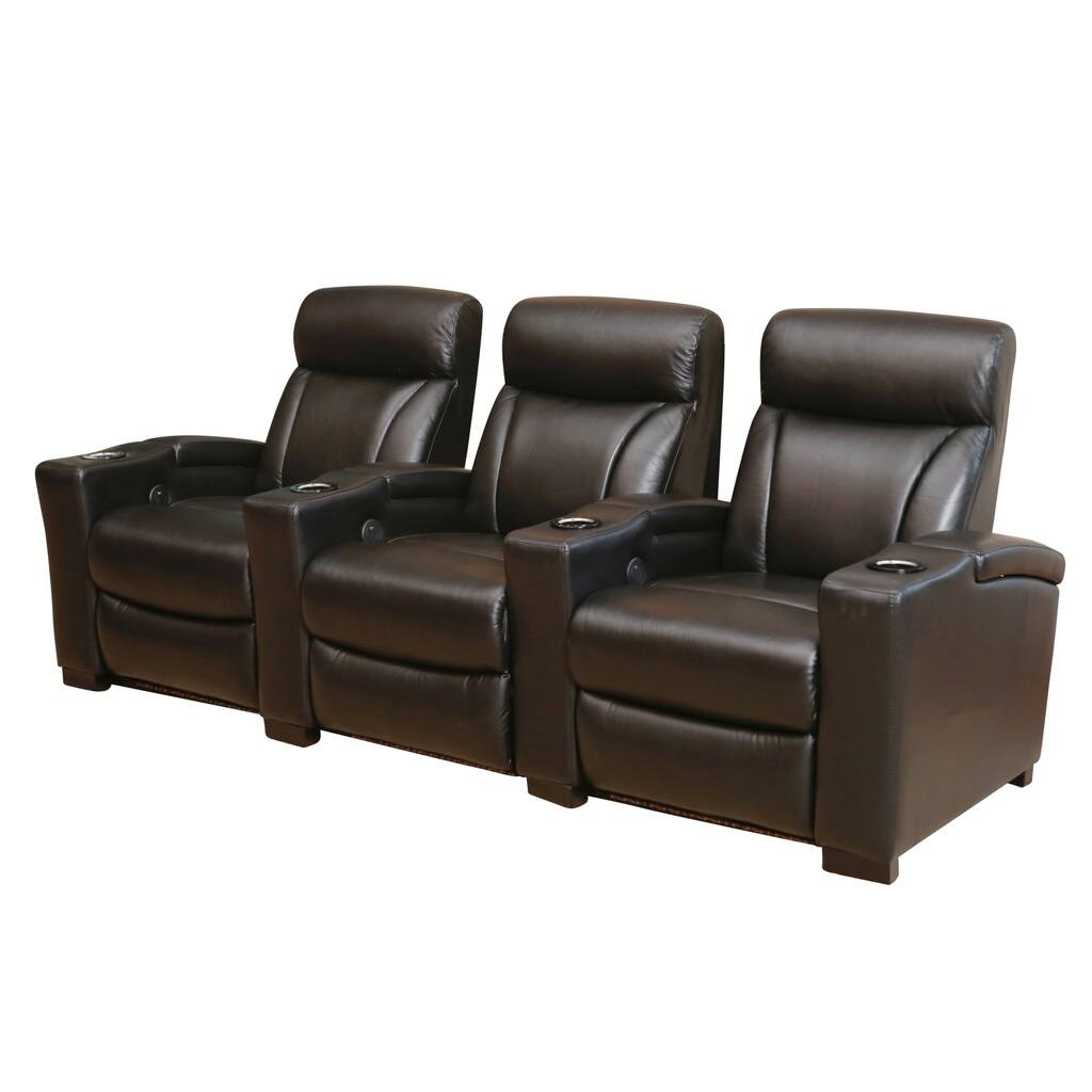 Abbyson Westin Black Power Media Recliners