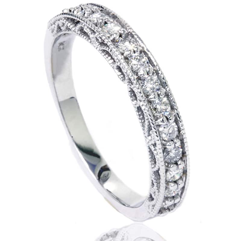 14k White Gold 1/ 2ct TDW Diamond Wedding Ring