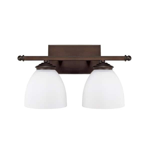 slide 1 of 1, Chapman 2-light Burnished Bronze Bath/Vanity Light