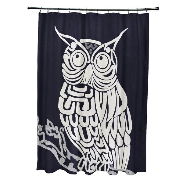 Hootie Animal Print Shower Curtain (71 x 74)