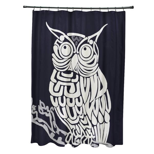 Shop Hootie Animal Print Shower Curtain 71 X 74 Free Shipping
