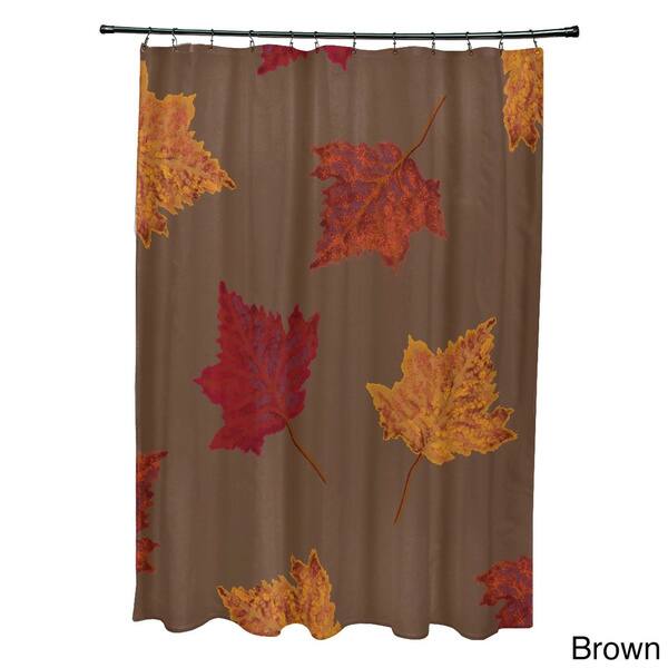 Shop Dancing Leaves Flower Print Shower Curtain 71 X 74 Free