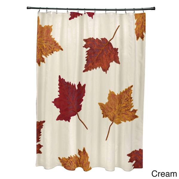 Shop Dancing Leaves Flower Print Shower Curtain 71 X 74 Free