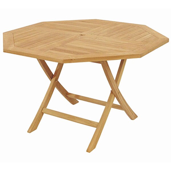 Shop D-Art Teak Crestwood Octagonal Dining Table - Free ...