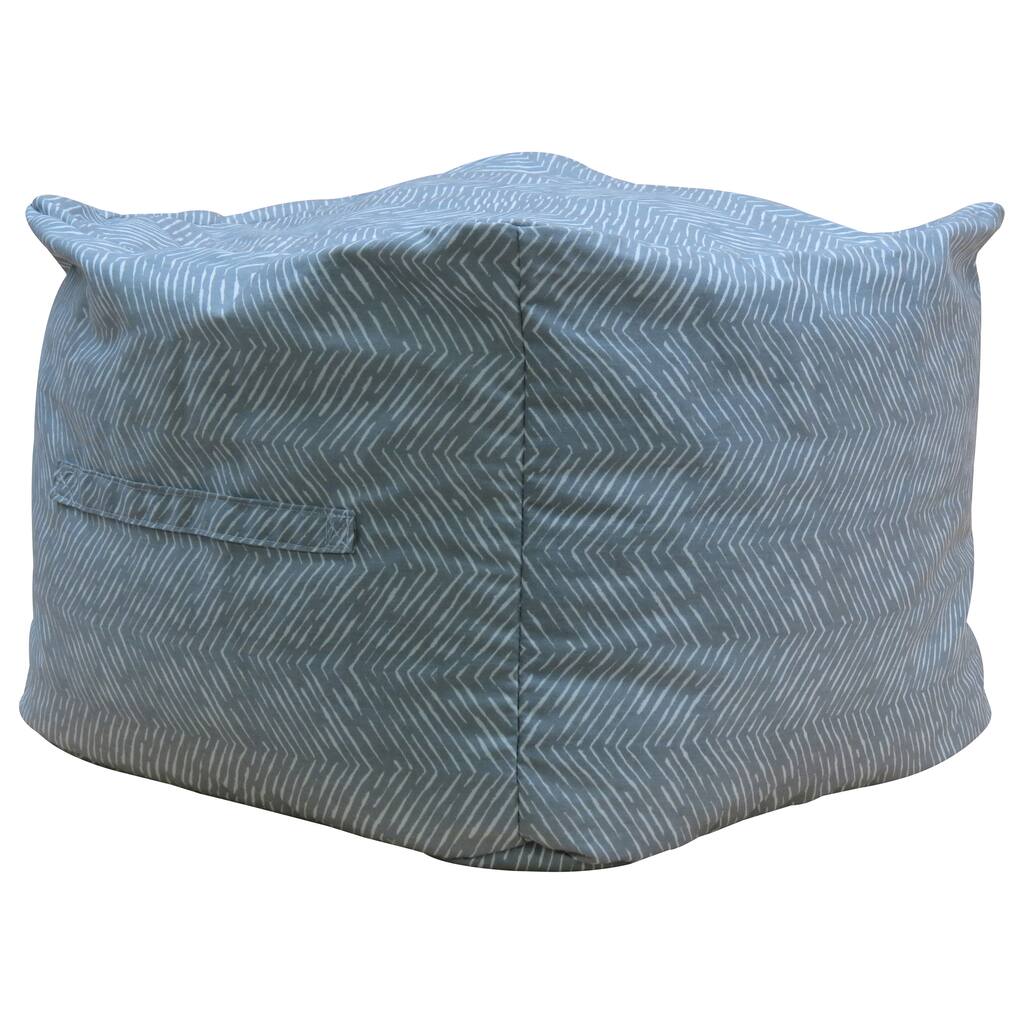 Premiere Home Cameron Storm 17" Pouf Footstool