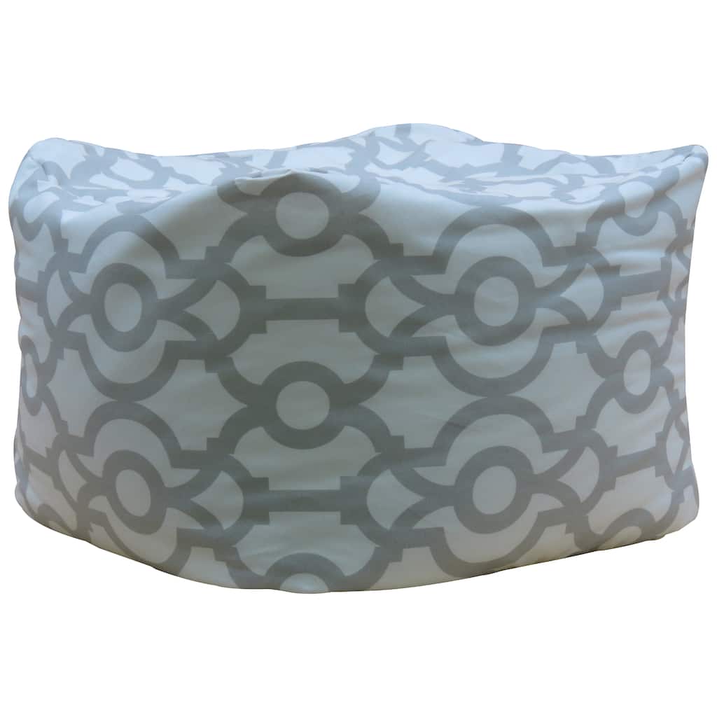 Premiere Home Lyon French Grey 17" Pouf Footstool
