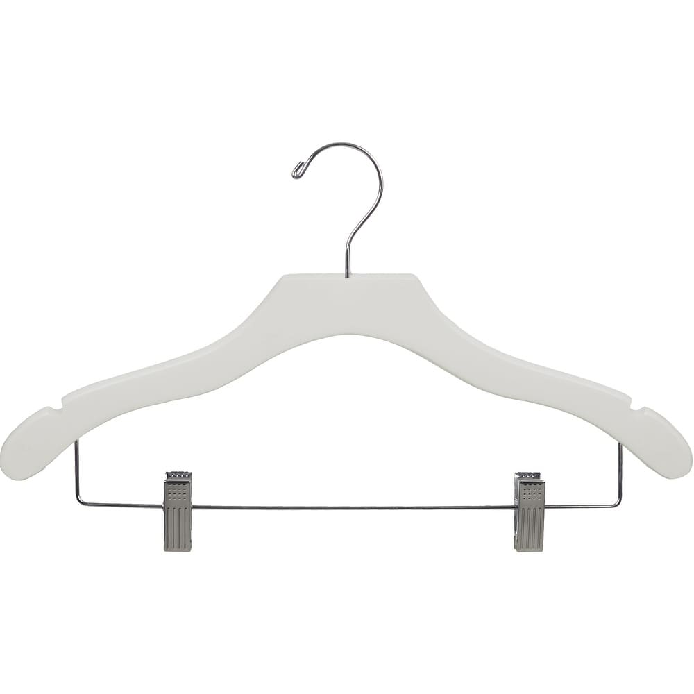 Extra Large Natural Finish Notched Wooden Suit Hanger with Non-Slip Bar 17 inch Long Hanger with Notches Box of 25