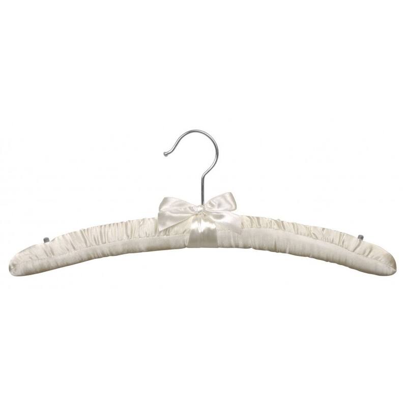Ivory Satin Top Hanger (Case of 48)
