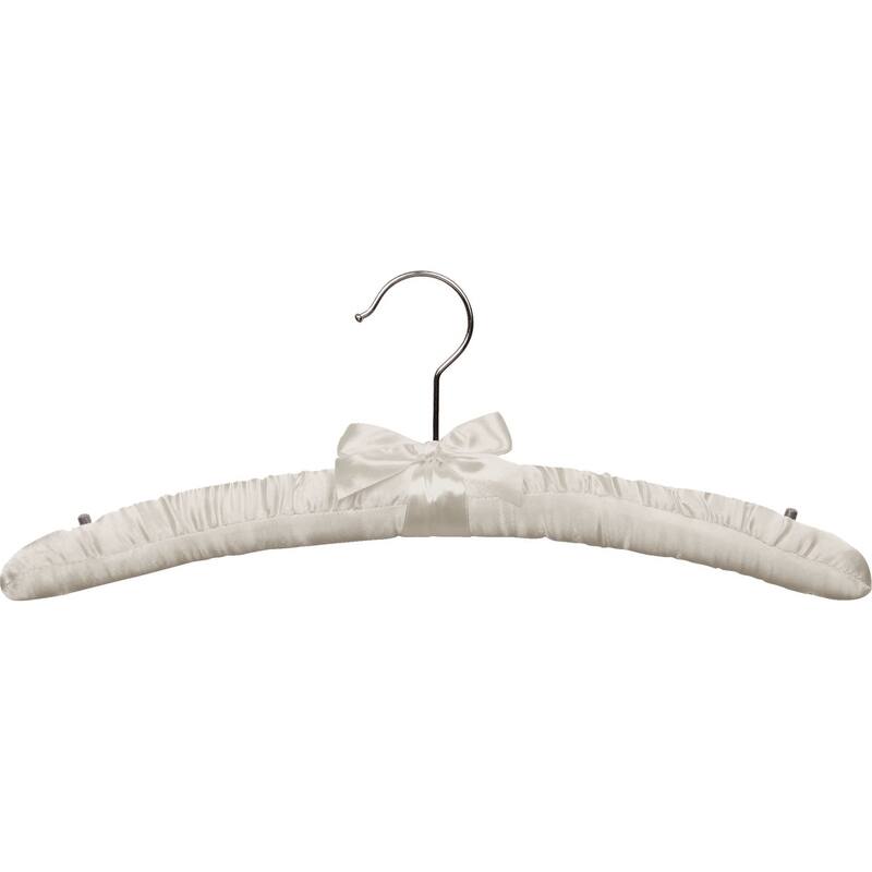 Ivory Satin Top Hanger (Case of 48)
