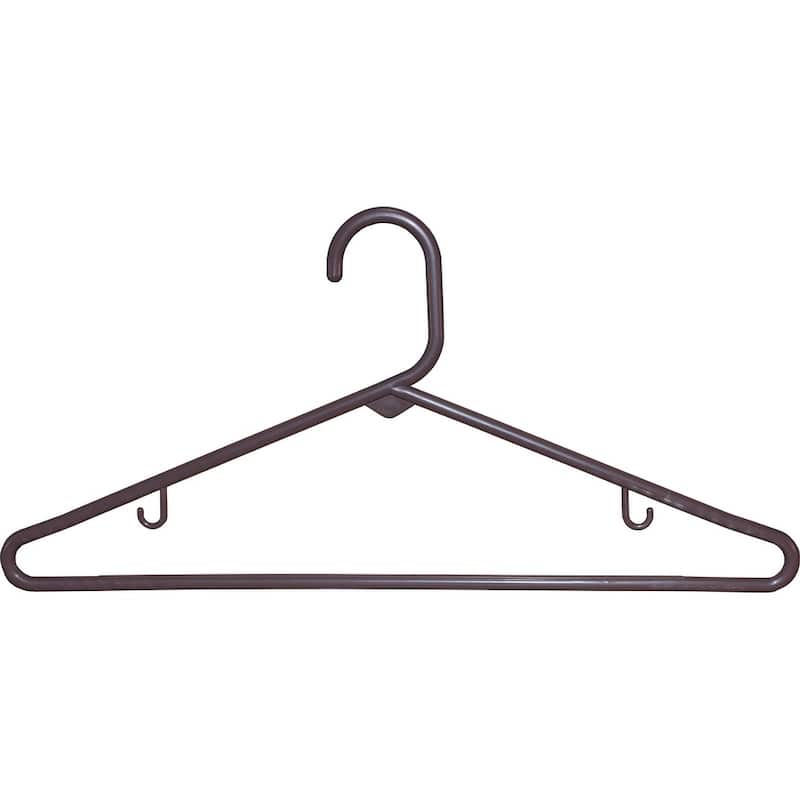 Brown Tubular Plastic Top Hanger (Case of 36)