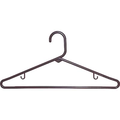 Brown Tubular Plastic Top Hanger (Case of 36)