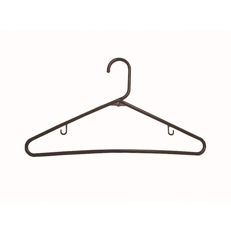 Brown Tubular Plastic Top Hanger (Case of 36)