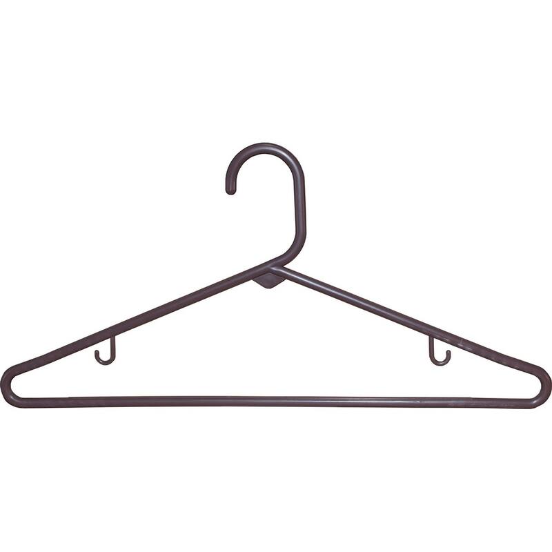 Brown Tubular Plastic Top Hanger (Case of 36)