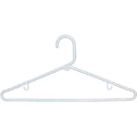 Honey-Can-Do Kids White Plastic Hangers with Clips 18-Pack HNG