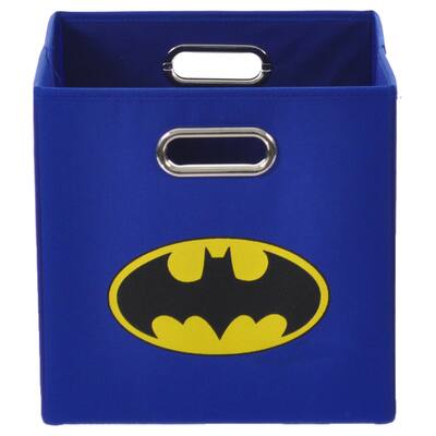 Batman Logo Blue Folding Storage Bin