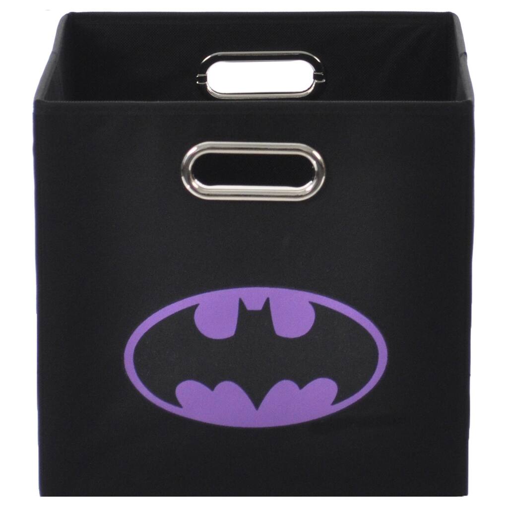 Batman Logo Purple Folding Storage Bin