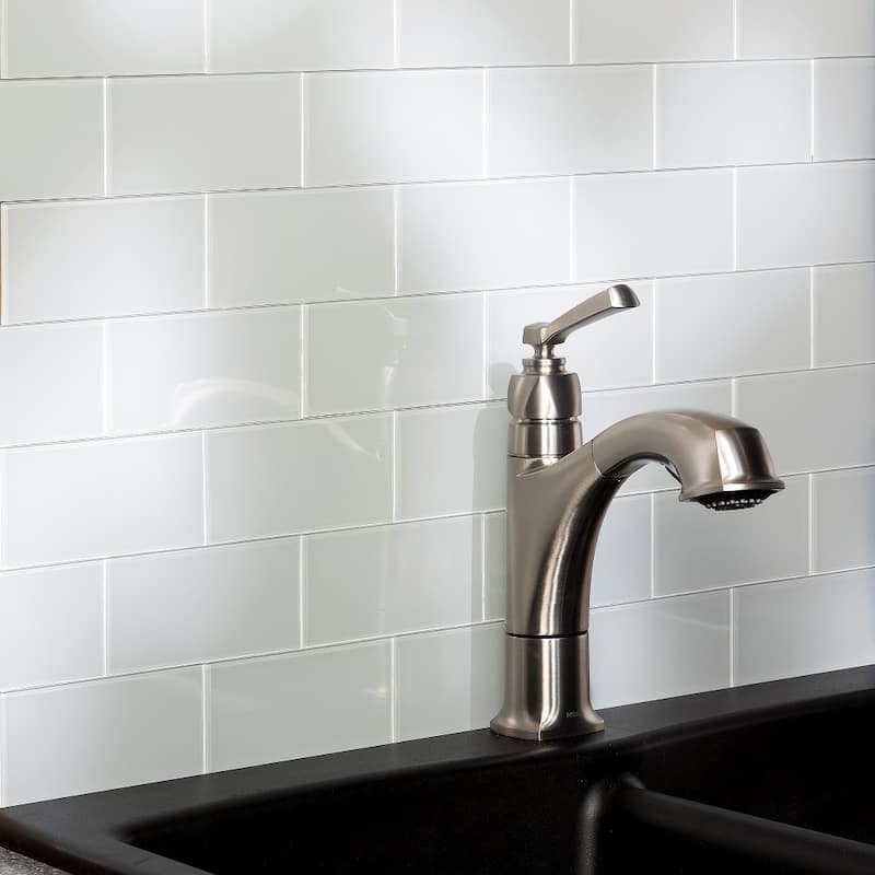 Aspect Glass 3x6-inch Tile in Frost 15-Square Foot Kit