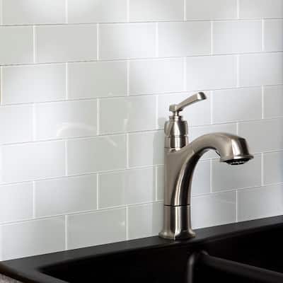 Aspect Glass 3x6-inch Tile in Frost 15-Square Foot Kit