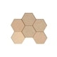 preview thumbnail 6 of 4, Aspect 12x4-inch Honeycomb Champagne Matted Metal 15-Square Foot Kit sample