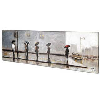 Wait For A Cab II 20-inch x 60-inch Oil Painting Wall Art - Overstock ...