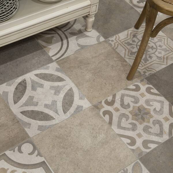 Shop Somertile 13 125x13 125 Inch Asturias Decor Jet Mix Ceramic