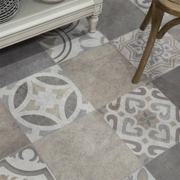 Shop Somertile 13 125x13 125 Inch Asturias Decor Jet Mix Ceramic