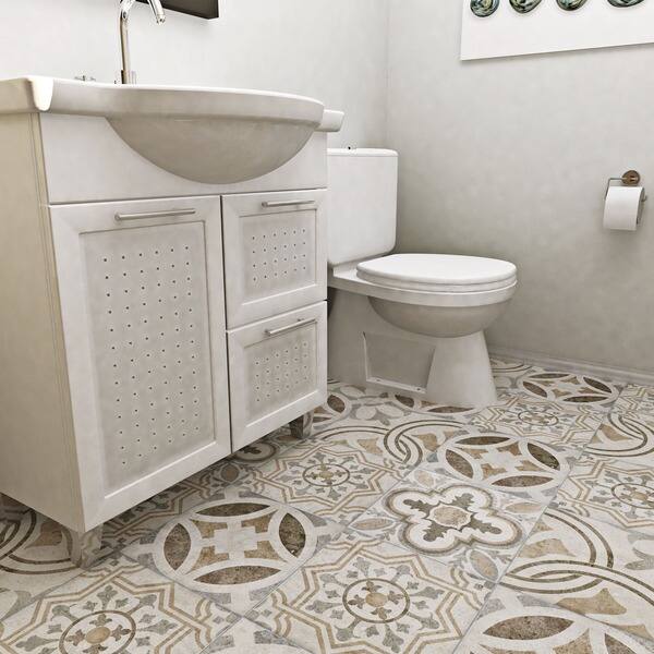 Shop Somertile 13 125x13 125 Inch Asturias Decor Jet Mix Ceramic