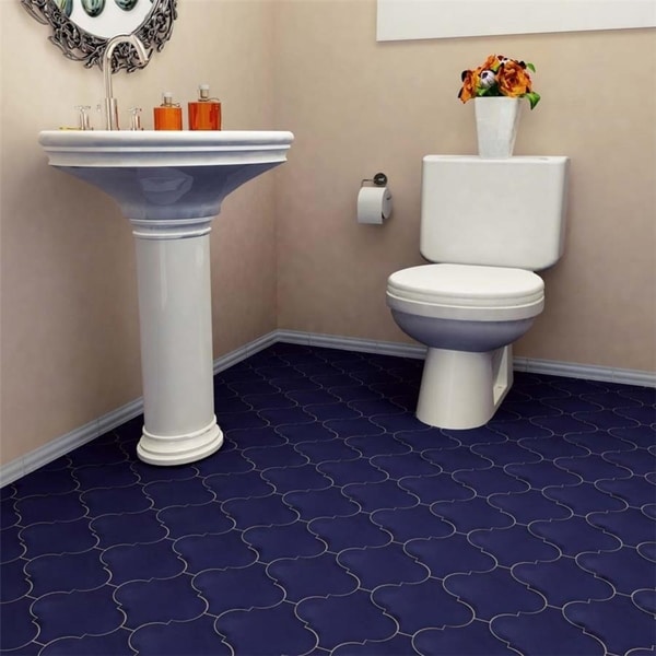 Somertile 8x8 Inch Francesco Lantern Bleu Porcelain Floor And Somertile 8x8 Inch Francesco Lantern Bleu Porcelain Floor And Wall Tile 16 Tiles