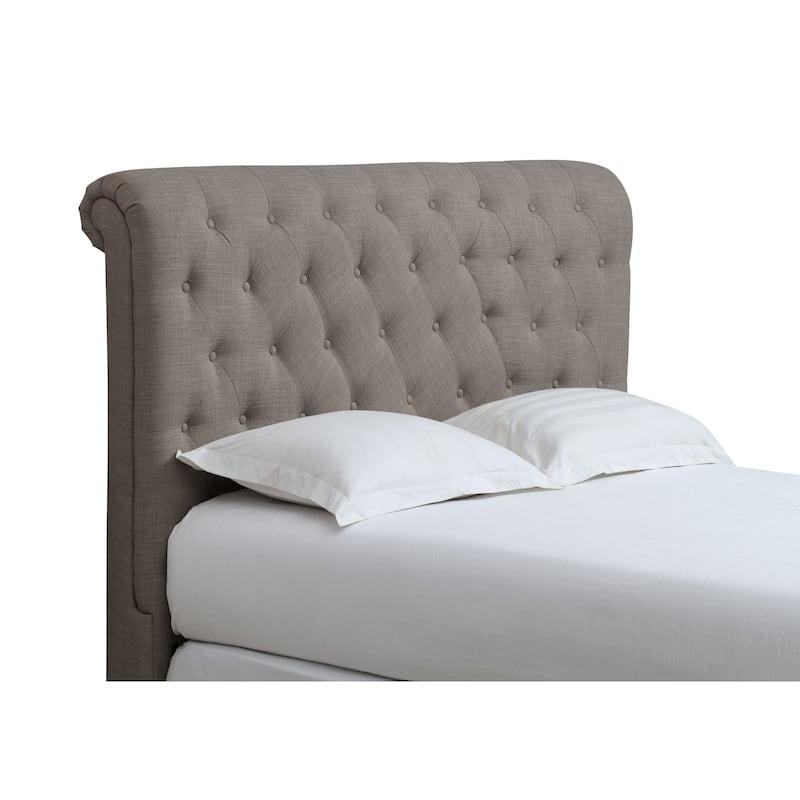 Royal Queen-size Tufted Linen Headboard