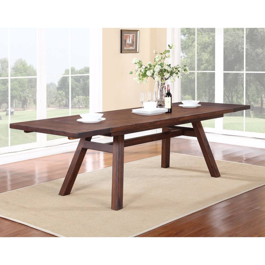 Solid Wood Modern Solid Wood Rectangular Extension Table
