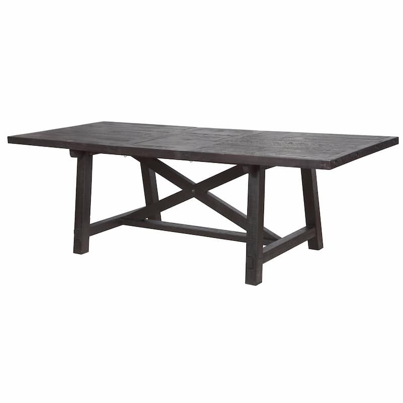 Industrial Solid Wood Rectangular Extension Table